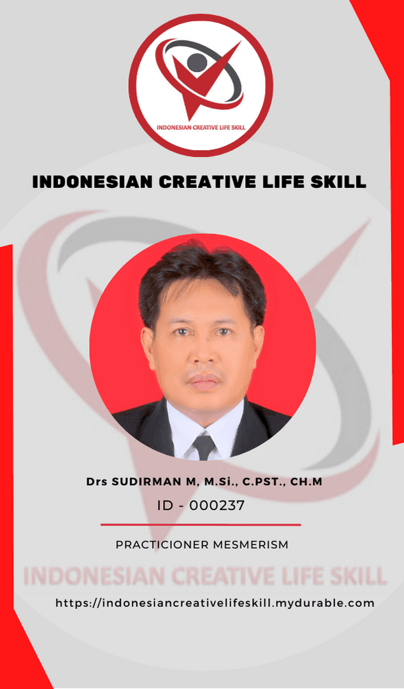 Drs.Sudirman M., M.Si, C.HP, C.H, C.Ht, C.PST, C.IP, C.TM, C.PS